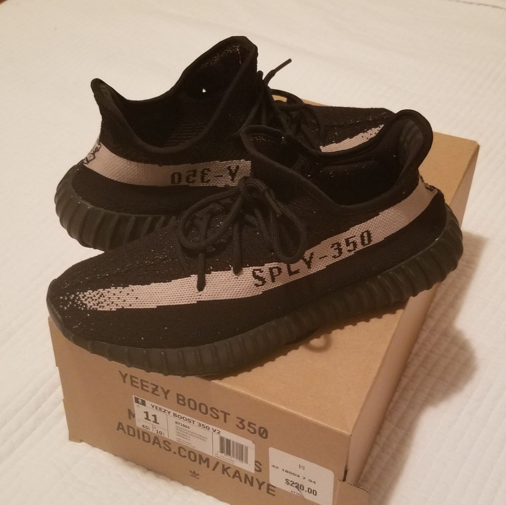 Yeezy 350 boost v2 black and beige